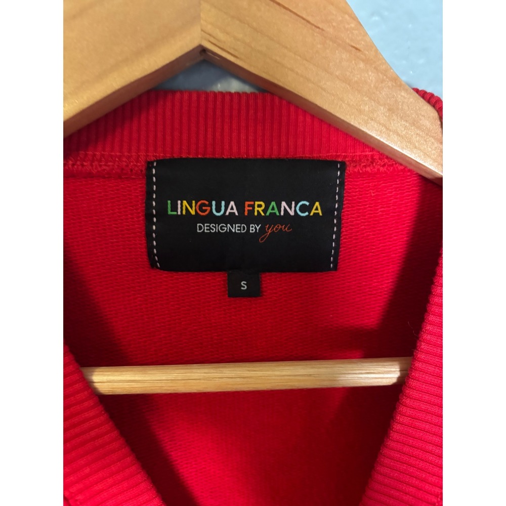 Lingua Franca Madam President Red Organic Cotton Sweatshirt Size Small - Picture 2 of 8